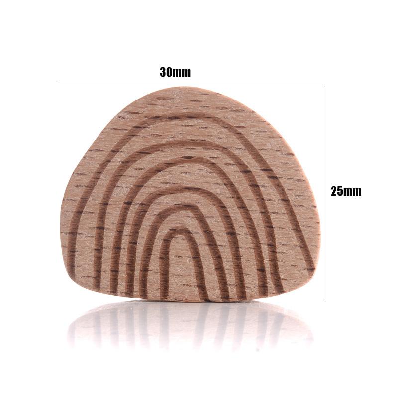 10Pcs Natural Beech Wooden Beads Cat Heart Butterfly Rainbow Cat Teethers Beads for Baby Necklace Pacifier Chain Crafts Jewelry