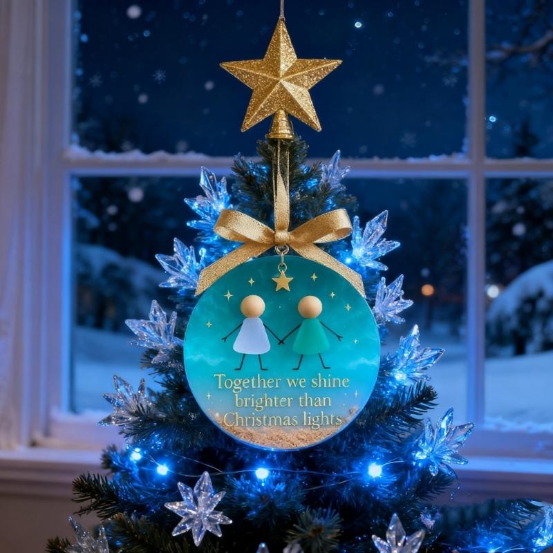 User Friendly Recyclable Shatterproof Acrylic Christmas Bell Ornament For Festival Decorations Safe For Kids And Pet