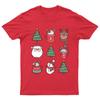 Merry Christmas Holiday Illustrations TShirt Unisex Gift Retro Funny Unisexs