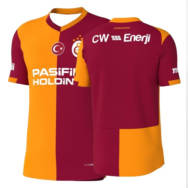 Türkiye Soccer Jersey Men Turkish Football Shirt Casual Breathable Training Top Fan Edition Orange Maroon Split Color Sports Tee