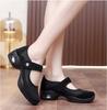 2025 Spring/Summer New Women Mesh Wedges Sneakers Solid Color Platform Dance Shoes Casual Lightweight Walking Slip on Loafers