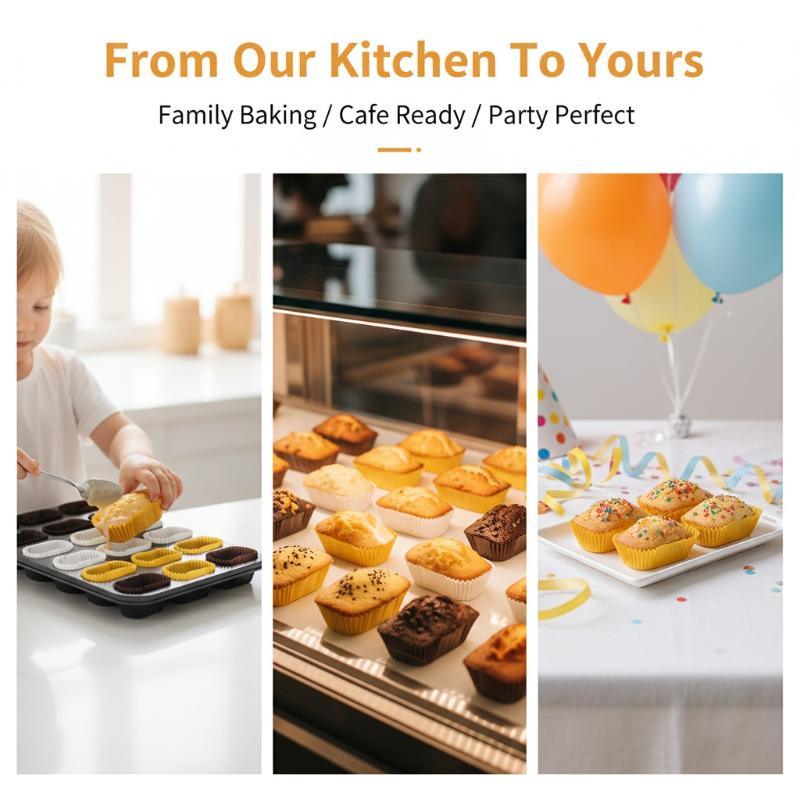 1000 Pcs Loaf Liner Paper Cupcake Muffin Baking Trays Disposable Liners for Wedding Banquet Afternoon Tea