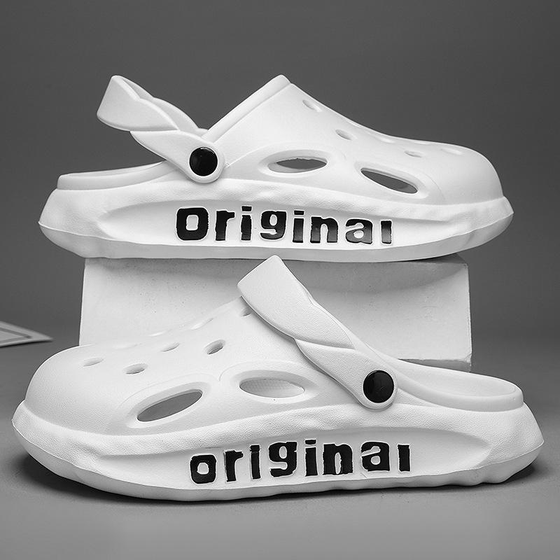 

Новые туфли с отверстиями из ЭВА, летние пляжные сумки и модные туфли с отверстиями на толстой мягкой подошве 44-45 белый