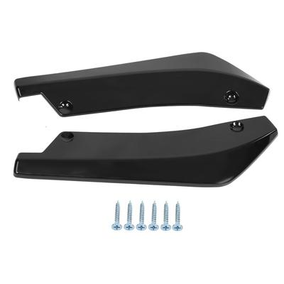 2 Pcs Car Rear Bumper Lip Anti Crash Spoiler Canard Diffuser Wrap Angle Splitter