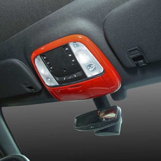 Front Reading Light Lamp Decor Cover Trim fit for Jeep Grand Cherokee 2011+ Red