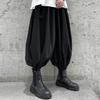 Men's Autumn Relaxed-Fit Casual Wide-Leg Pants with Stylish Cuffed Hem and Cropped Lantern Design