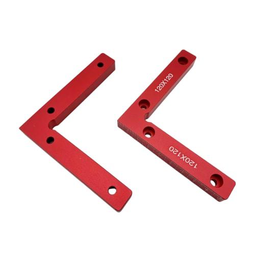 Ansimple Right Angle Ruler, Set of 2, Corner Clamp, L-Shaped Clamp, Fixing Tool, 90 Degree Right Angle, Woodworking, Perfect Square, DIY Tool, Aluminu