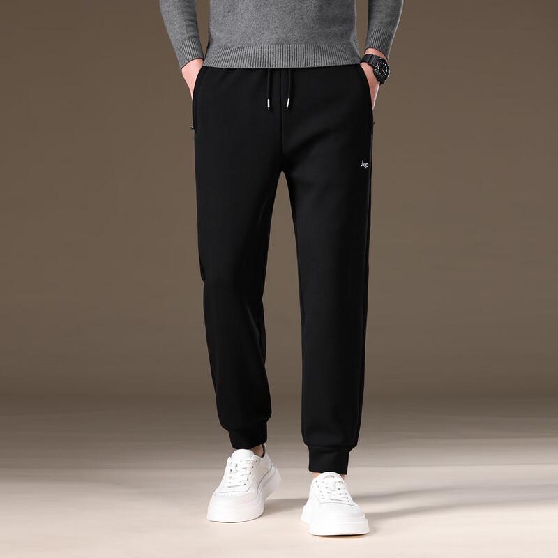 Jeep Men's Autumn/Winter Casual Thickened Sweatpants