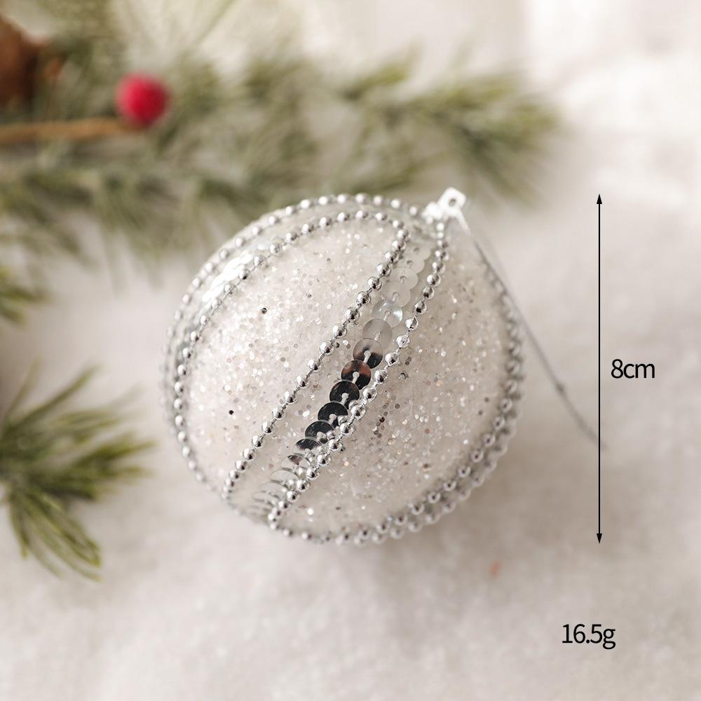 DIY Painted Foam Christmas Ornament: Snowflake & Irregular Pompon Balls