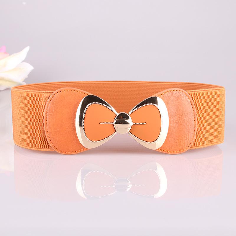 Korean Style Women's Fashion Bow Elastic Waist Belt
