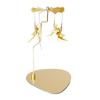 Hot Sale Metal Rotating Candle Holder Christmas Carousel Tea Light Candlestick Stand Tray for Home Wedding Party Table Decors