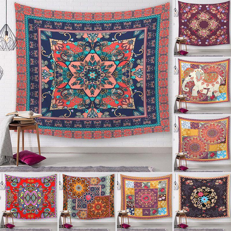 Elegant Wall Hanging Tapestries Flower City Printed Home Decoration Blanket For All Occasions