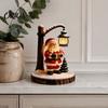 Modern LED Desk Lamps for Home Christmas Santa Claus Reading Lantern, Snowman Elk Night Light with Warm Decor Patio Glow, USB Resin Tabletop