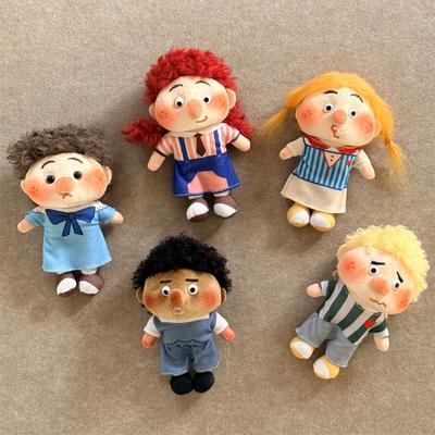 Freckle Curly Hair Family Plush Doll Cute Cartoon Character Stuffed Toy Soft Fabric Collectible Figure Home Decor Gift For Kids And Fans Freckled Doll