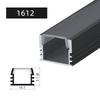 0.5m/1m 2-20pcs Black LED Aluminum Profile V/U/YW Style For 5050 5630 Strip Light Channel Black Cover Cabinet Closet Bar Lamp