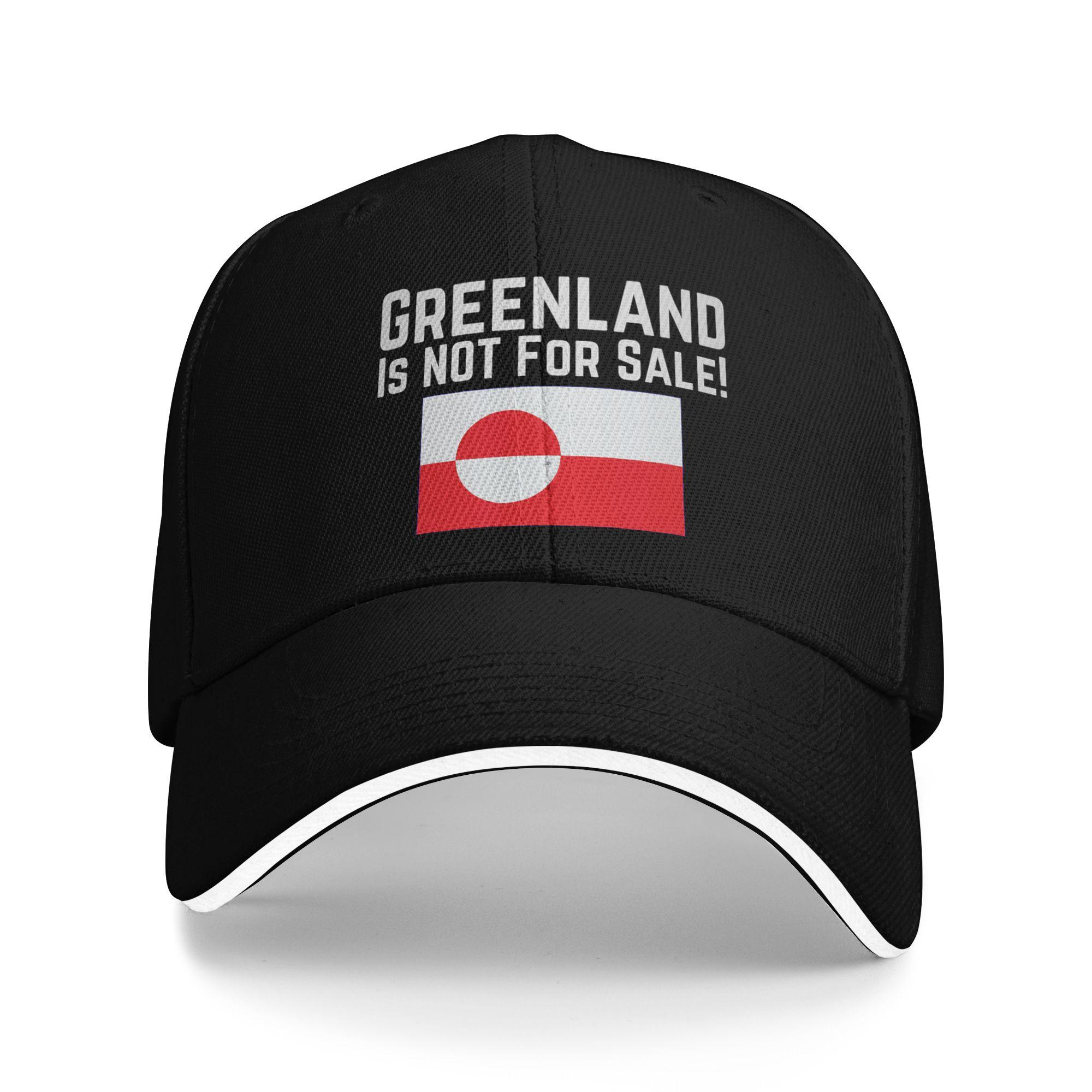 

New Design Baseball Cap Greenland Flag Shirt Grönland Karte Grönland für Damen Merch For Unisex Golf Cap Fashion Snapback Hat One Size