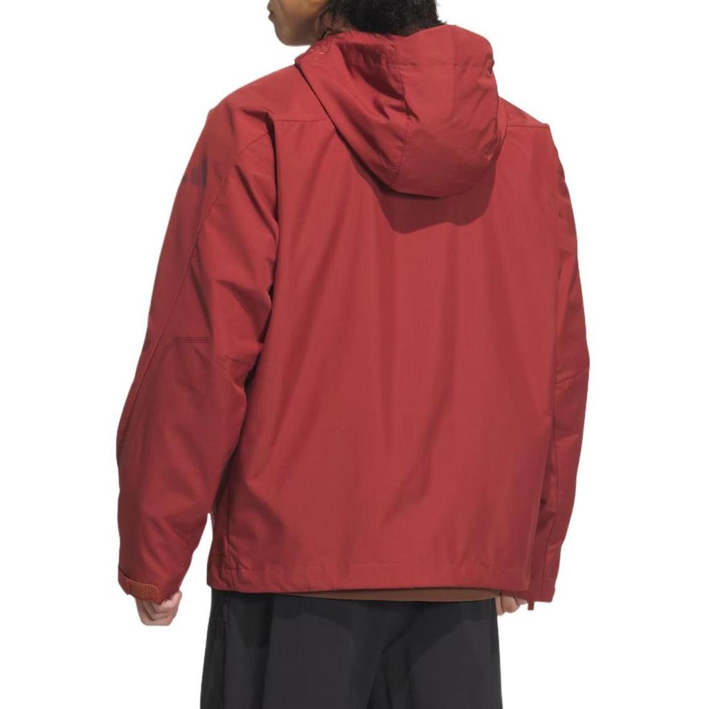 adidas Men's Windproof and Warm Jacket Soft Brown and Soft Red