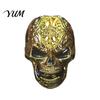 Automotive Interior Decoration Halloween Car Air Vent Clip, Metallic Skull Bat Freshener Clip Charm, Cool Auto Aroma Diffuser for Gothic Truck