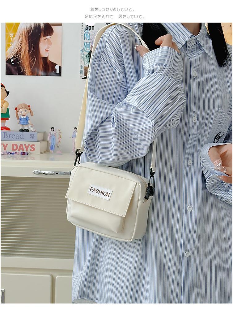 Koreanische Ulzzang Frischer Stil Damen Schulter Crossbody Tasche – Japanische Harajuku Studenten Edition