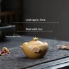 Gold Ingot Hand-Grip Yixing Zisha Teapot 130cc - Golden Section Mud Kung Fu Teapot