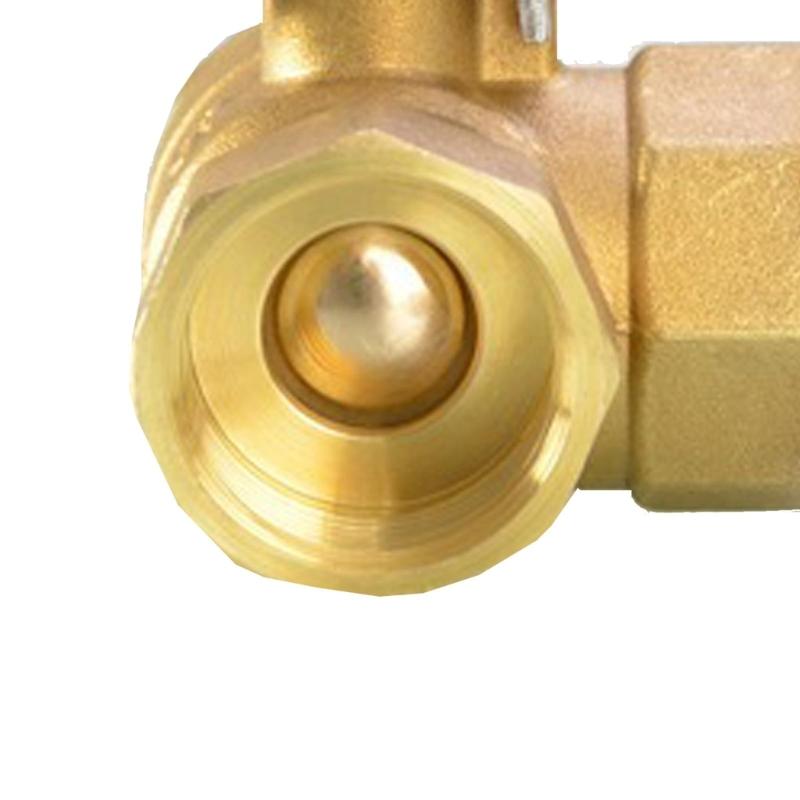 Robineți cu bilă cu trei căi din alamă rezistentă la coroziune cu mânere tip manetă Robineți cu bilă cu trei căi cu model T Heavy Duty pentru uz casnic