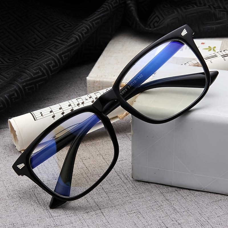 1 Piece Set of Men s Retro Square Computer Glasses Black Frame Full Edge Design Ideal Gift for Men чёрный