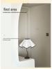 Girlish Heart Petal Umbrella Lamp: Minimalist Mid-Century Night Light for Bedroom and Study Atmosphere.
