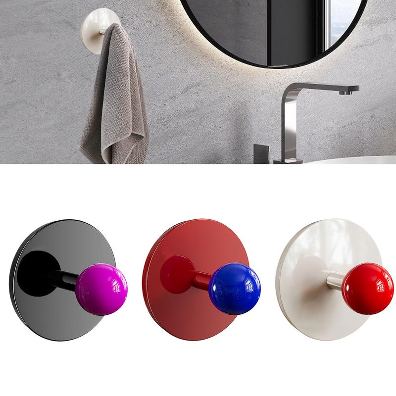 1PC Adhesive Wall Hook Dopamine Adhesive Hooks Wall Mount Heavy Duty Hanger Hooks Home Storage Hanger Room Door Coat Hooks