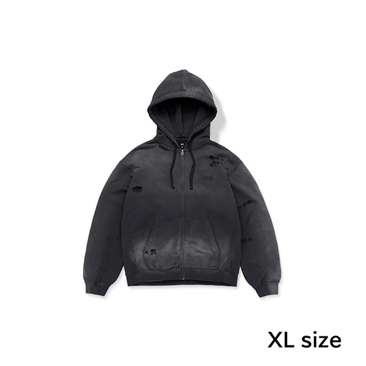 Official BTS WORLD TOUR 'ARIRANG' Zip-up Hoodie (Charcoal) - Limited Tour Edition