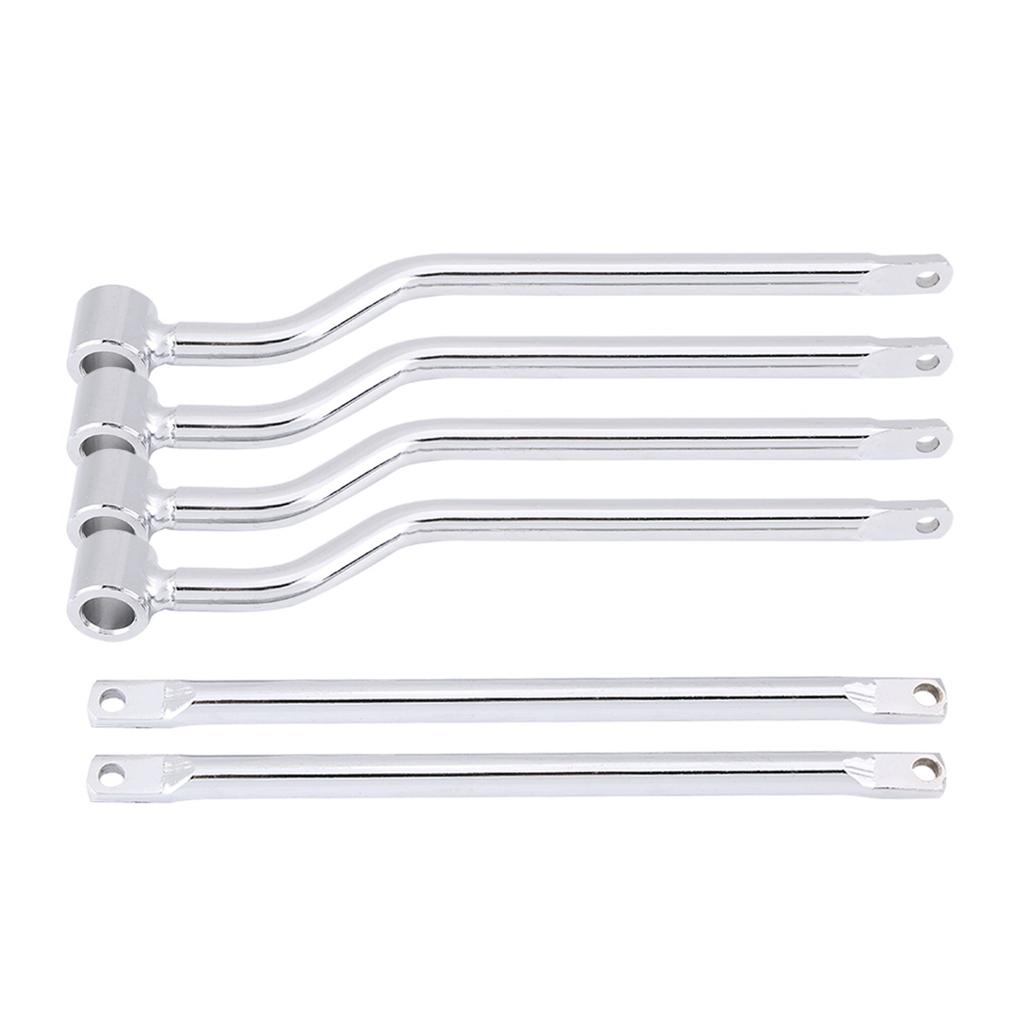 Motorcycle Saddlebag Support Bars Brackets Kit for Honda Suzuki Yamaha Kawasaki Silver