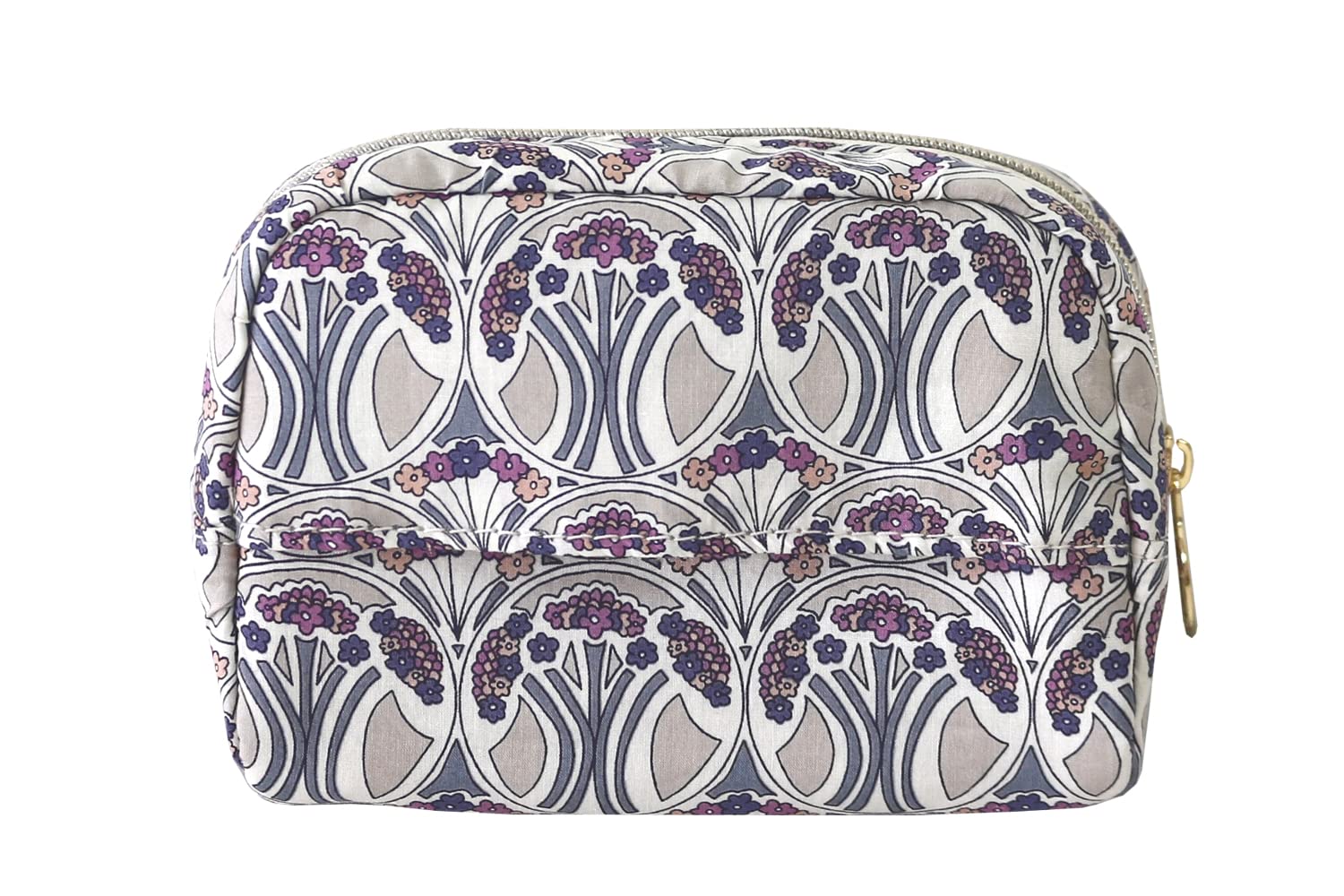 

DDintex FLORET LONDON Square Tissue 13 x 5 x 10 cm Pouch, Mauberina, Grey, [Liberty Print]