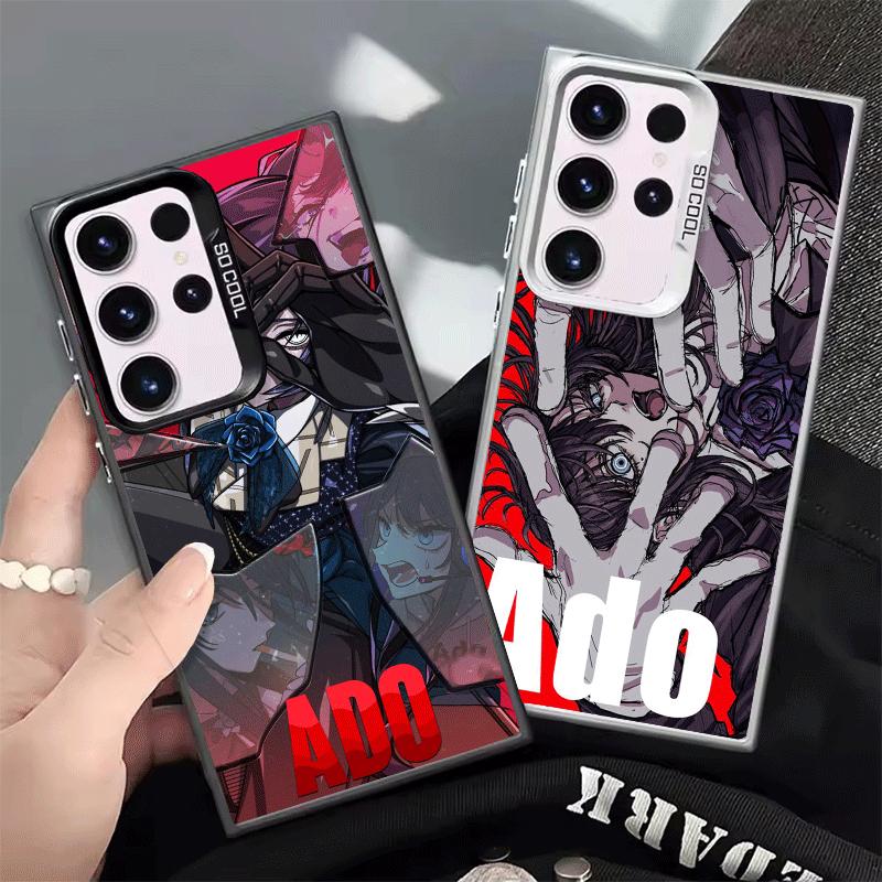 Ado Cartoon K-Kyogen X Uta Soft Phone Case for Samsung Galaxy S24 S25 FE S26 Edge S23 Ultra S22 Plus S21 + Shockproof Cover Back