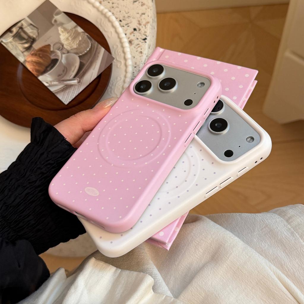 Soft film magnetic attachment applicable iPhone17Pro Apple16Phone case17Korean style15Simple13Soft Cover