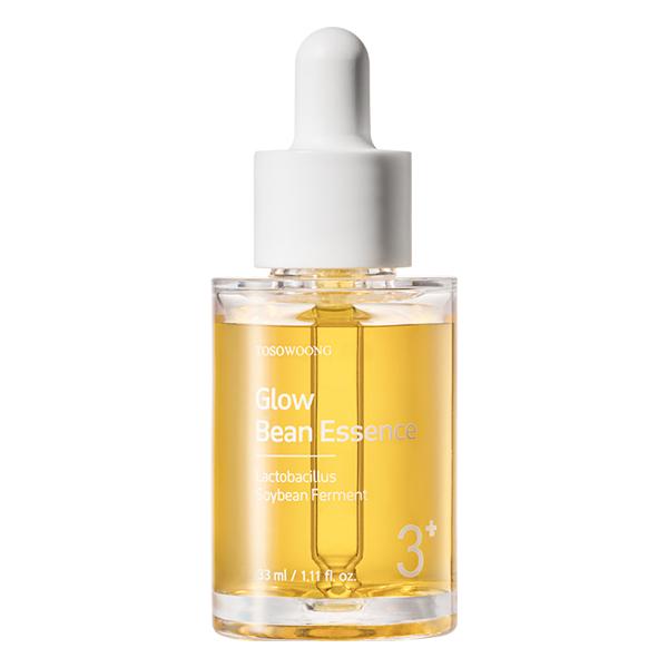 Glow Soybean Essence 33ml Fermented Soybean Extract 31,025ppm Hydration, Radiance, Moisturizing, Elasticity, Exfoliation, Blackheads