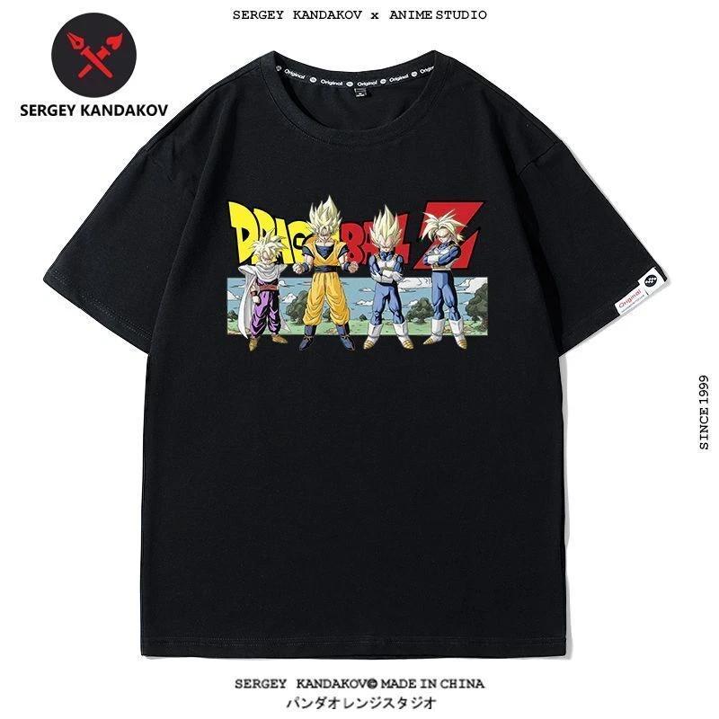 

Dragonball Z Косплей Аниме Манга Футболка Майка Хлопок 3XL