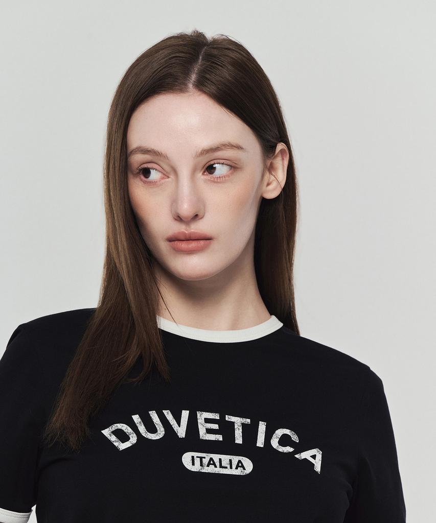 DUVETICA Chietti (Black) (Women'S Short Sleeve T-Shirt)