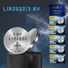 LIR2032 Batteries 3.6V Rechargeable Lithium Batteries For Car Security Alarms Device Stable Voltages Output for Computer
