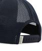 Eondeokeonteulol Summer Mesh Sunblock Logo Color Block Ball Cap Unisex Baseball Cap Signature / Mesh Trucker B B / Navy Red
