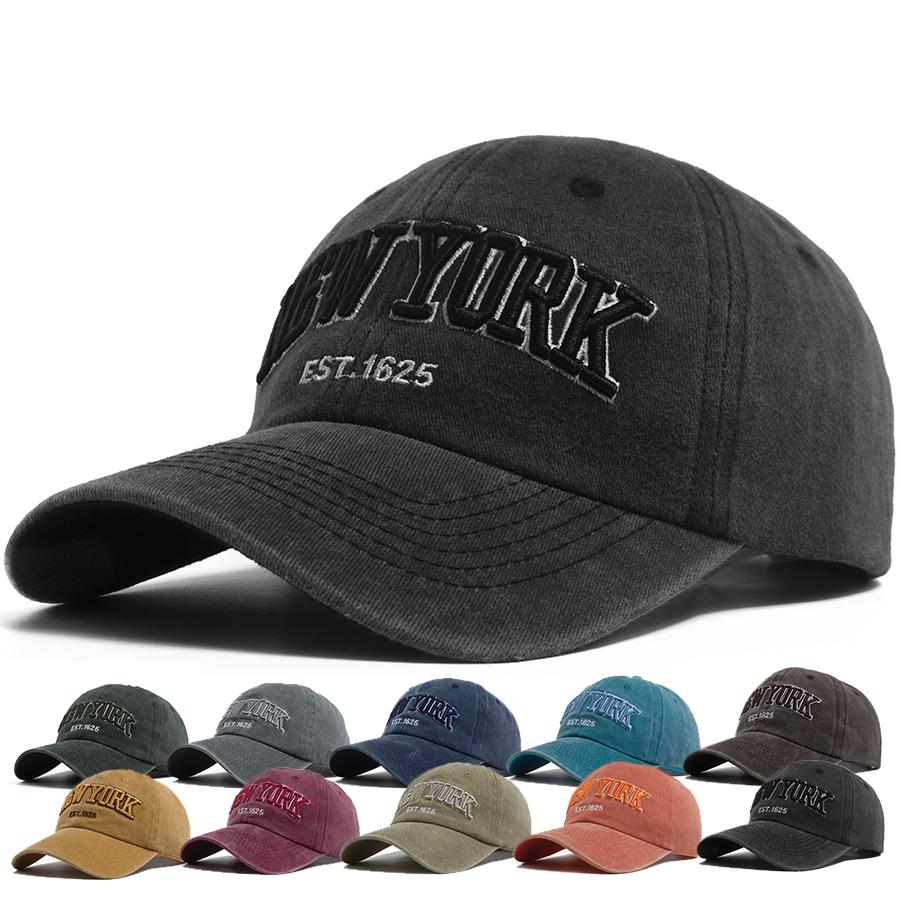 Vintage NEW YORK Embroidery Baseball Cap Men Sun Hat Soft Top Women Snapback Visor Caps For Summer Casual Daily Wear 10 Colors