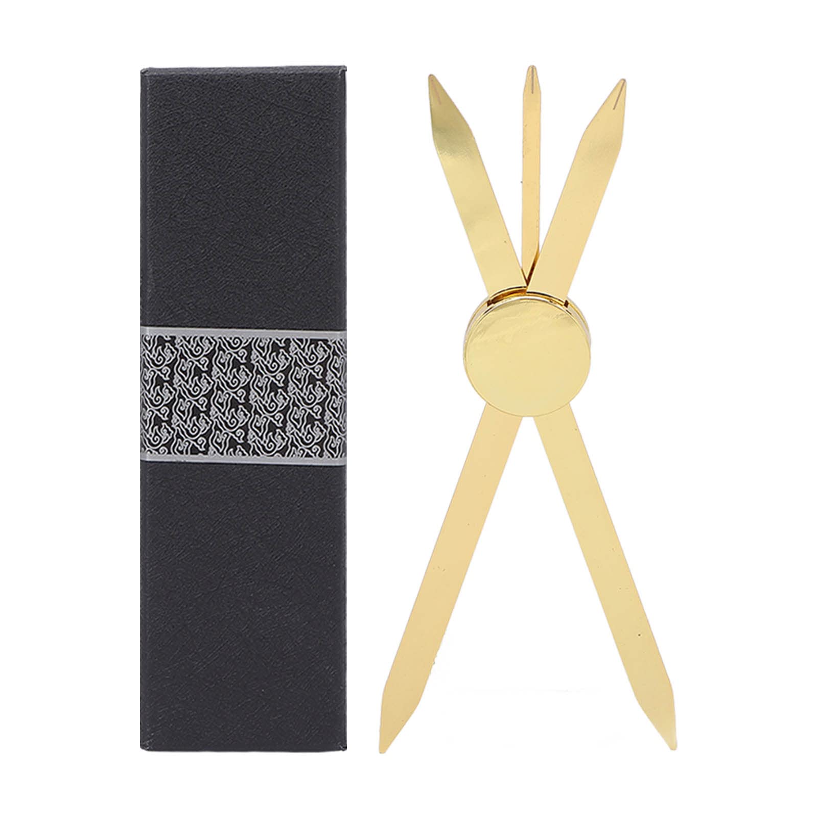 Compass Eyebrow Ruler, Adjustable for Precise Positioning, Stainless Steel Material, Gold Compass Design, Eyebrow Measuring Tool, Eyebrow Extension