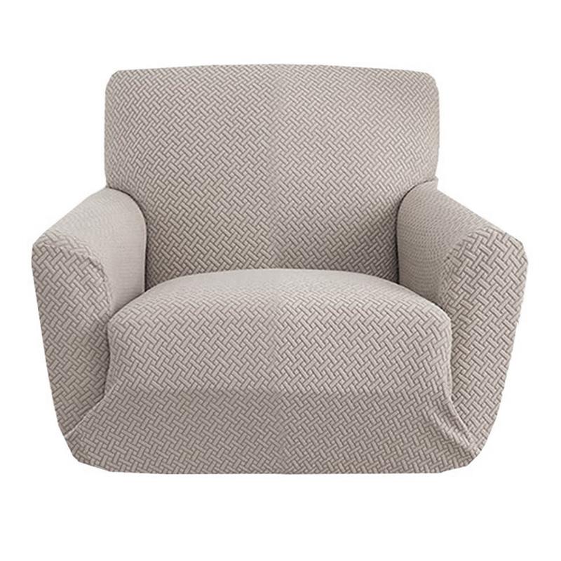 Jacquard Polyester Armchair Sofas Cover General Living Room Soft Covers Large 1 Seat Sofa Elastic Furniture Dinning Senior 1Pc