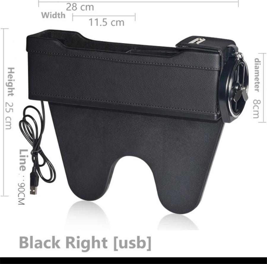 Car Seat Gap Crevice Organizer Filler Pocket Storage Box Car Holder PU Leather Multi-function Coin Storage Interior Accessories