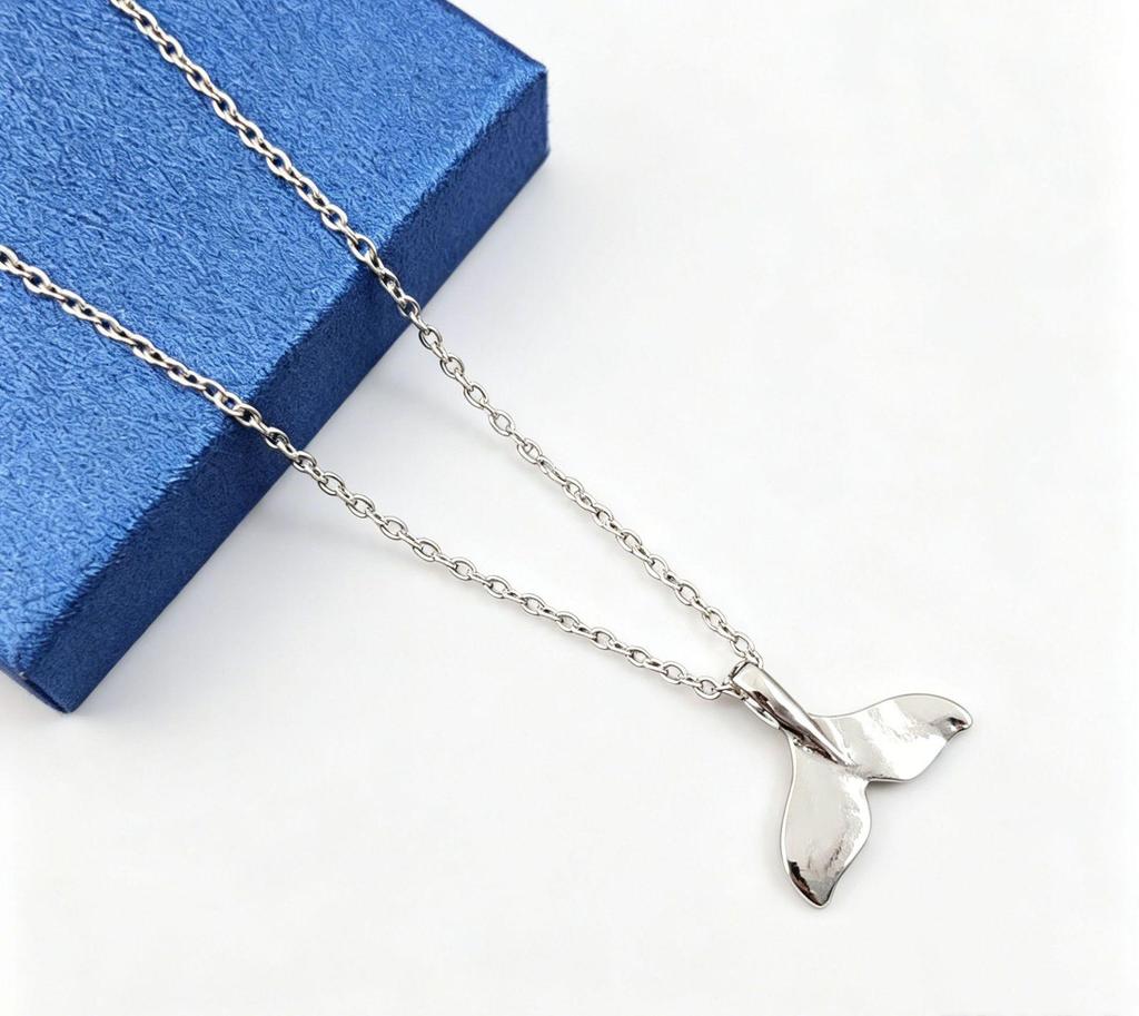2019 European & American Mermaid Dolphin Tail Couple Necklace - Women's Clavicle Chain Fishtail Design