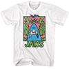 Der weiße Jaws Abstract Doodle T-Shirt