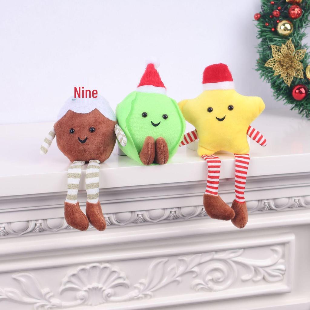 Cute Plush Christmas Dolls: Festive Home Ornaments & Party Decor