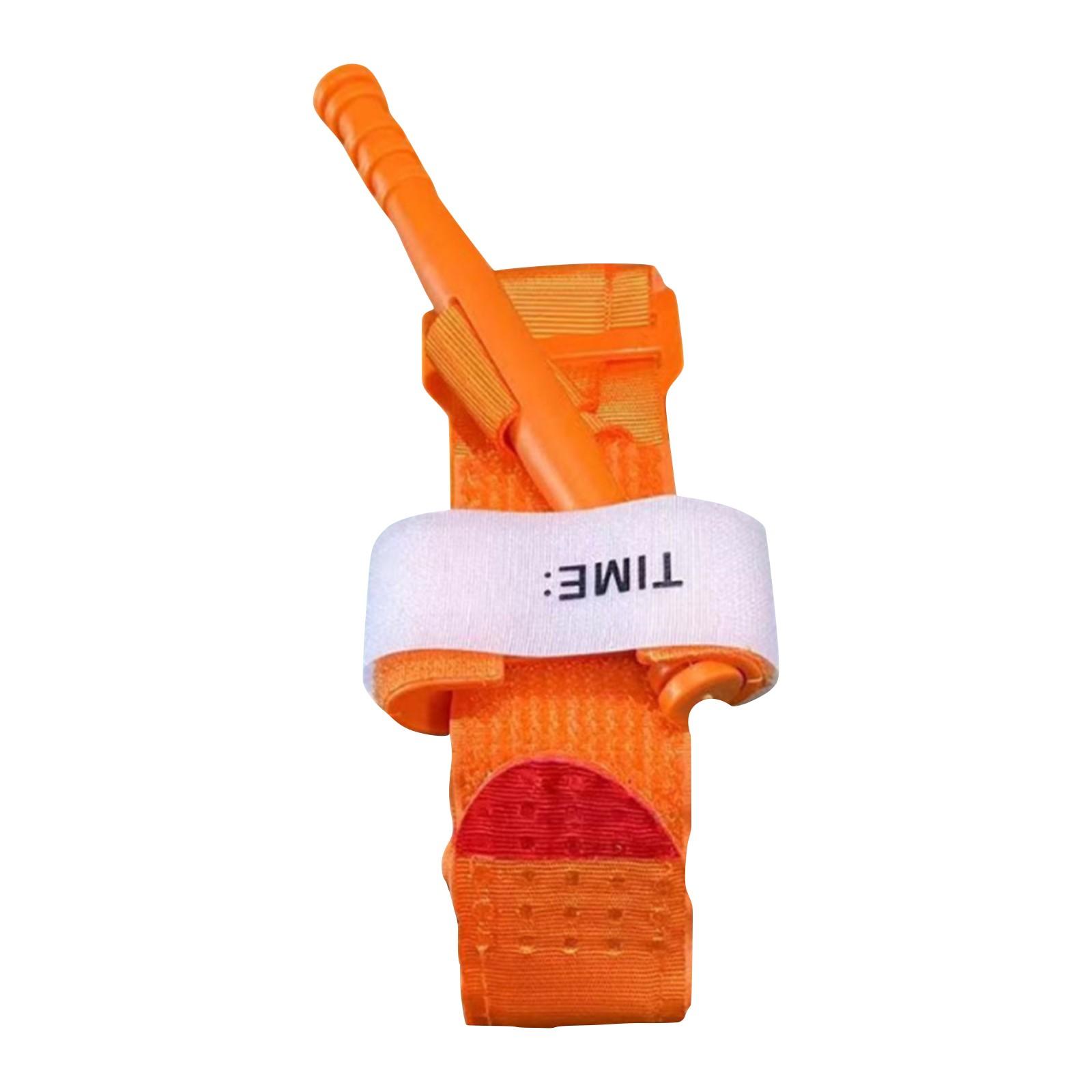 

Кобура держатель жгута с жгутом, адаптер держателя жгута Molle с комплектом QLS, жгут для использования на открытом воздухе One Size оранжевый