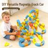 Magnetic Rail Car Children's Educational Toy - 3D Train Building Blocks