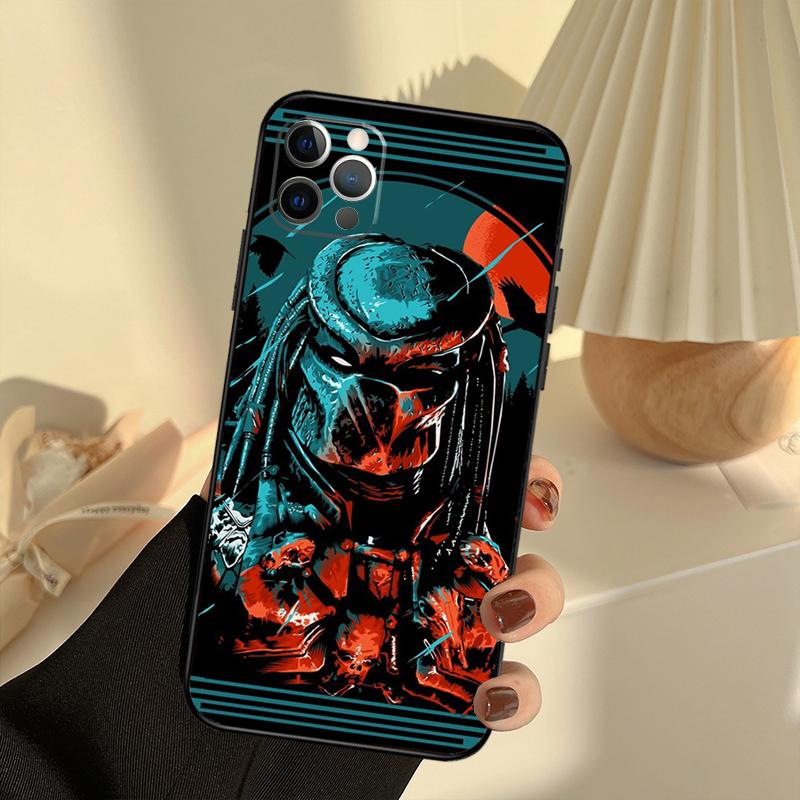 Alien Predator Phone Case For iPhone 15 14 13 12 11 16 17 Pro Max 13 mini 15 16 Plus 16e 17 Air Cover Funda