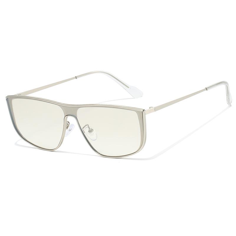 New fashion couple metal sunglasses retro old money wind lazy sunglasses personalized integrated glasses