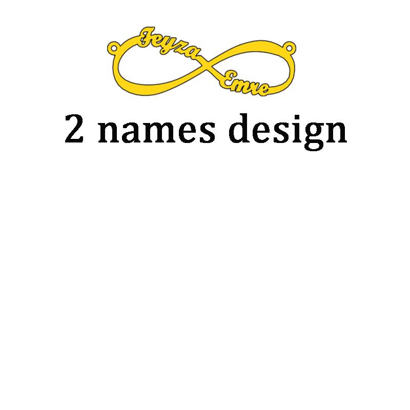 Atoztide 2022 New Stainless Steel Personalized Custom Couple Name Necklace Choker Chain Infinity Summer Pendant Nameplate Gift